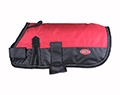 MANTEAU DE LUXE,  2 TONS, ROUGE ET NOIR,  disponible de 8 à 26