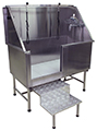 STAINLESS STEEL BATH. PROFESSIONAL QUALITY - RETRACTABLE STEPS  