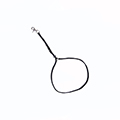 LOUPE DE TOILETTAGE - ANNEAU ET MOUSQUETON  S.I  EXTRA-FORT