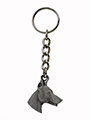 PEWTER KEYCHAIN - DOBERMAN